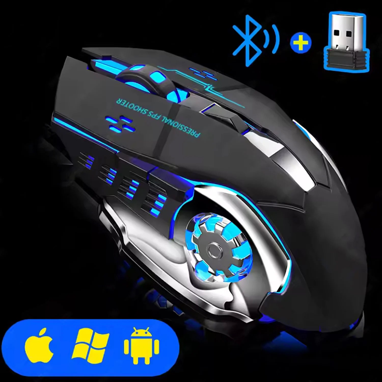 Souris Gaming Sans Fil Rechargeable