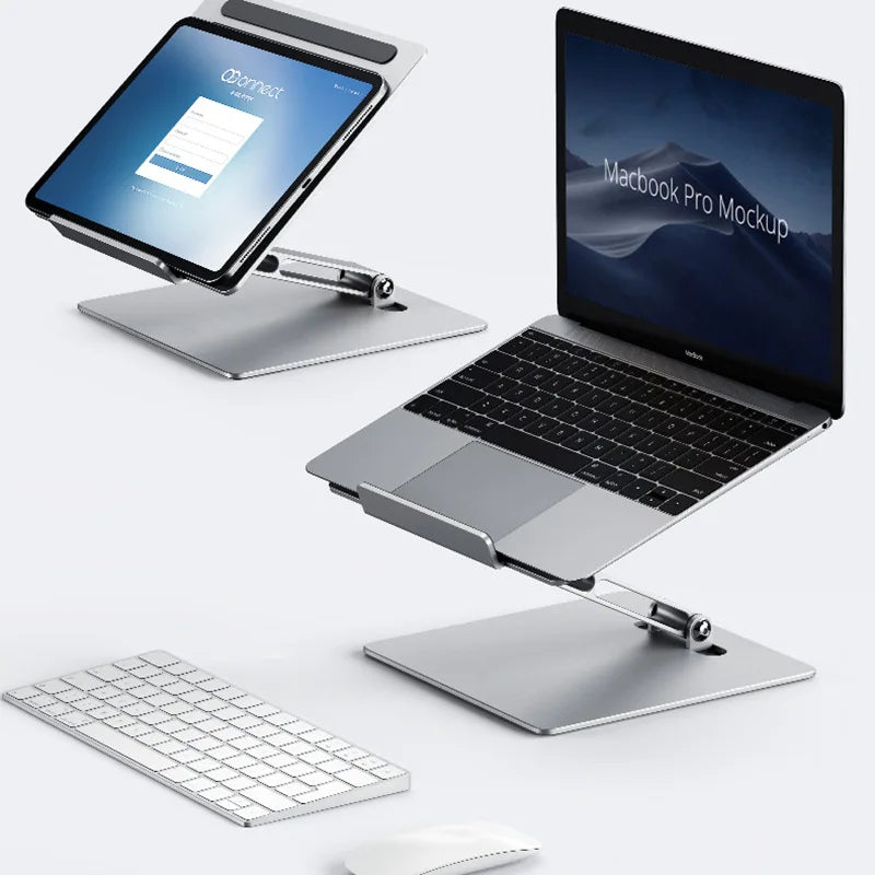Support d’ordinateur portable en aluminium réglable